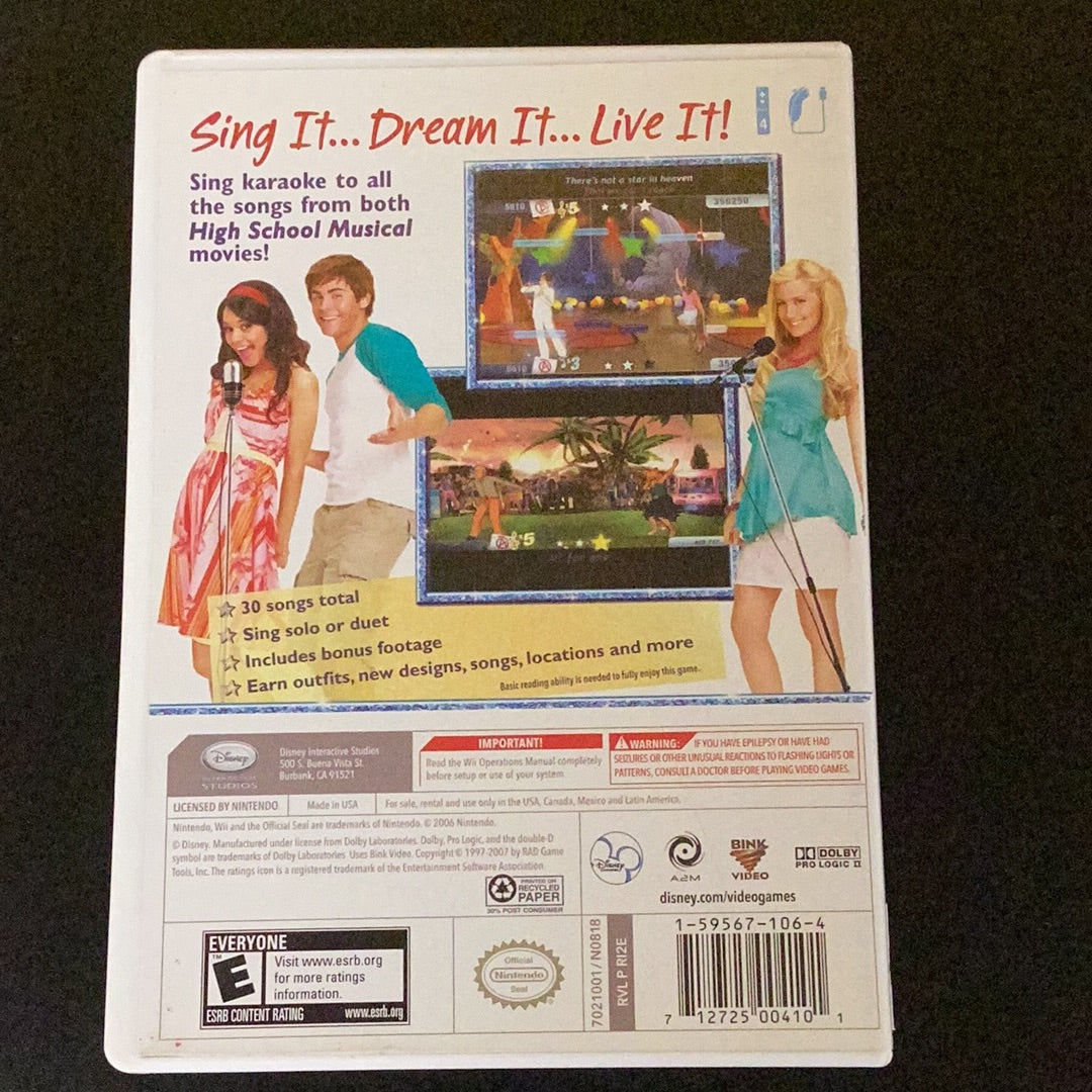 High School Musical Sing It! - Wii - Used
