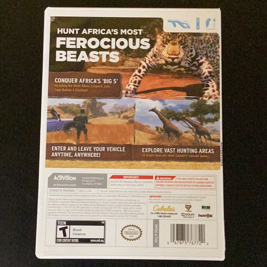 Cabela’s African Adventures - Wii - Used