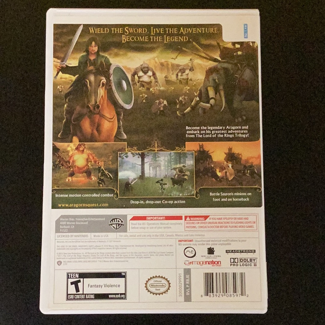 The Lord of the Rings Aragorn’s Quest - Wii - Used