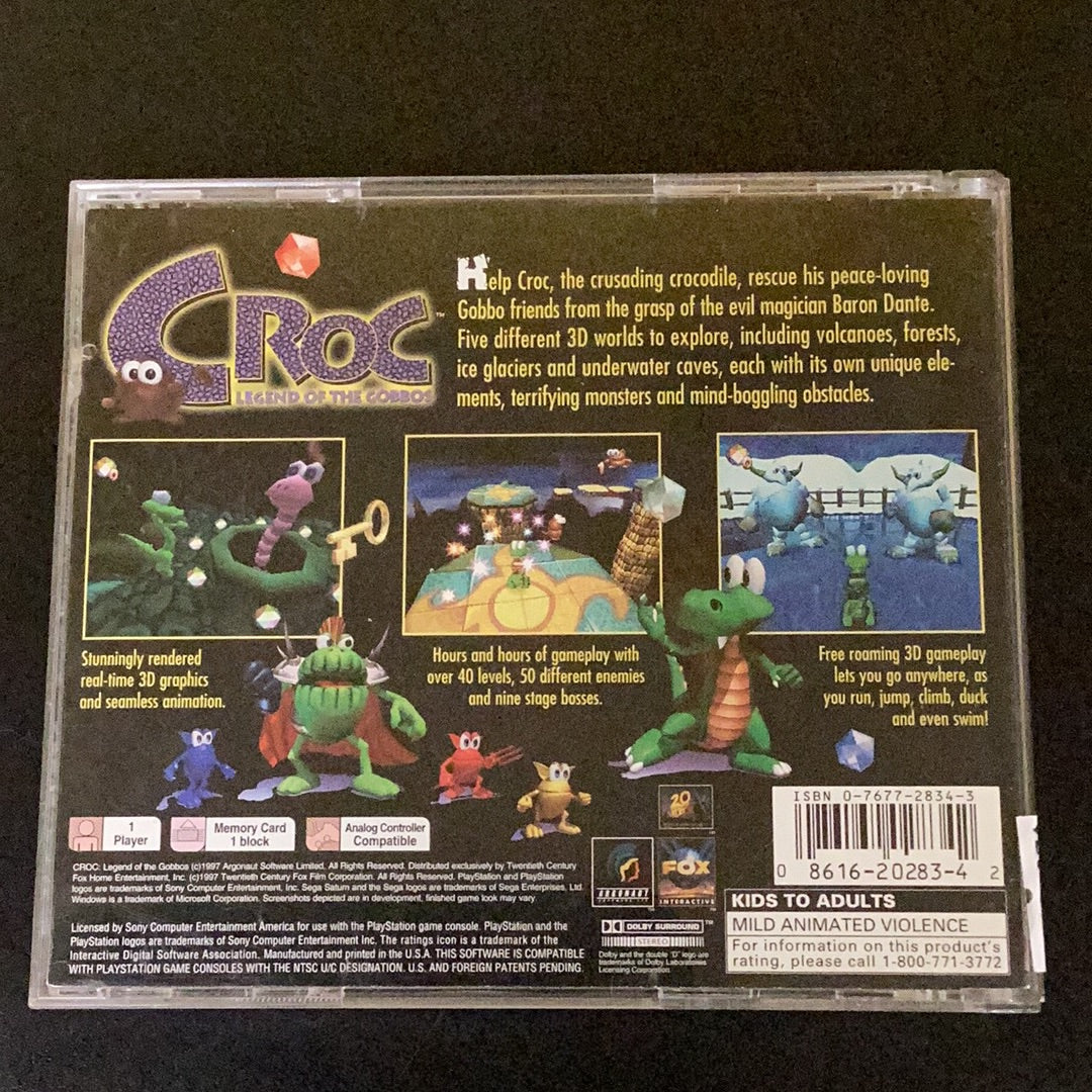 Croc Legend of the Gobbos - PS1 Game - Used