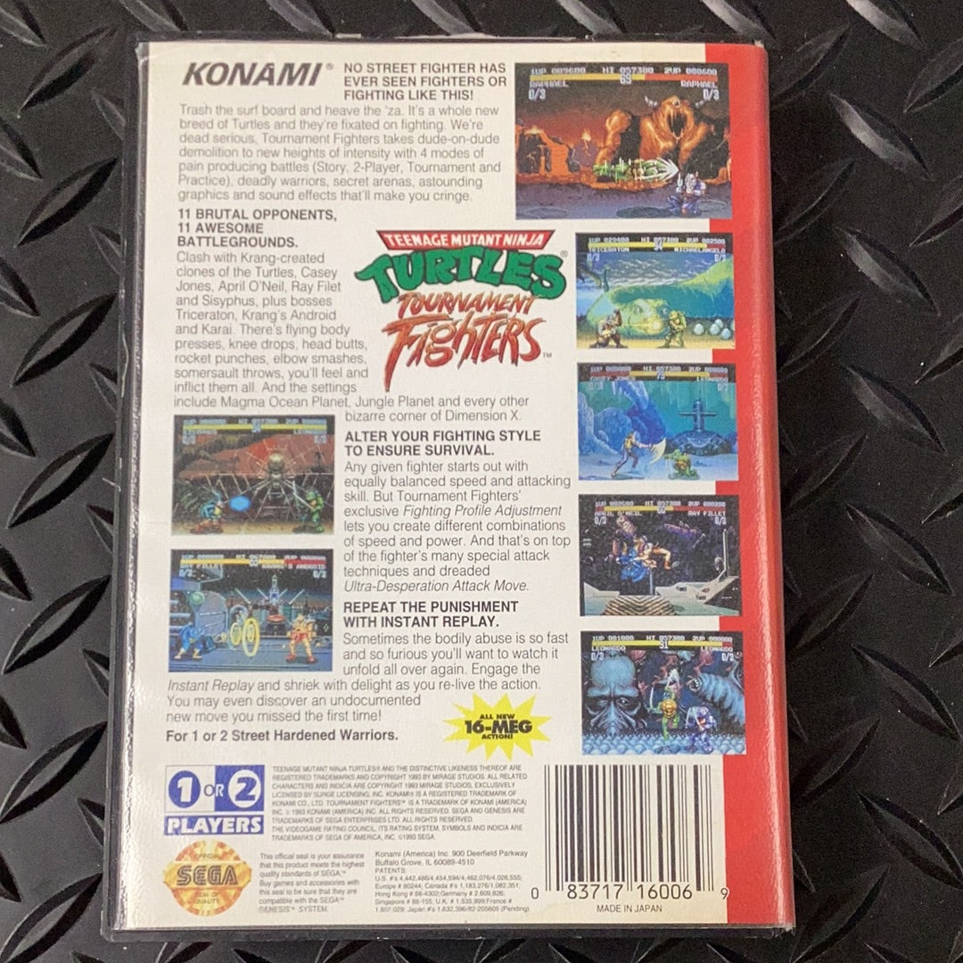 Teenage Mutant Ninja Turtles Tournament Fighters - Genesis - Used