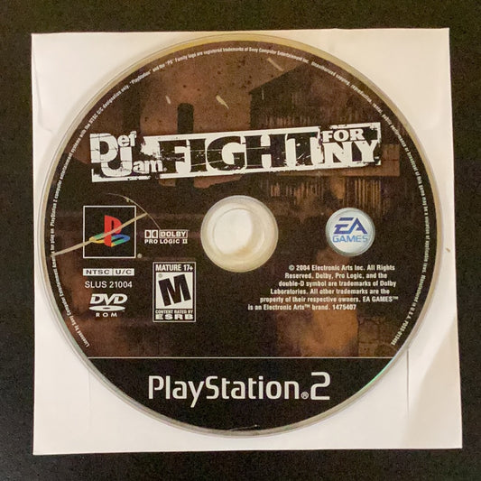 Def Jam Fight for NY - PS2 Game - Used