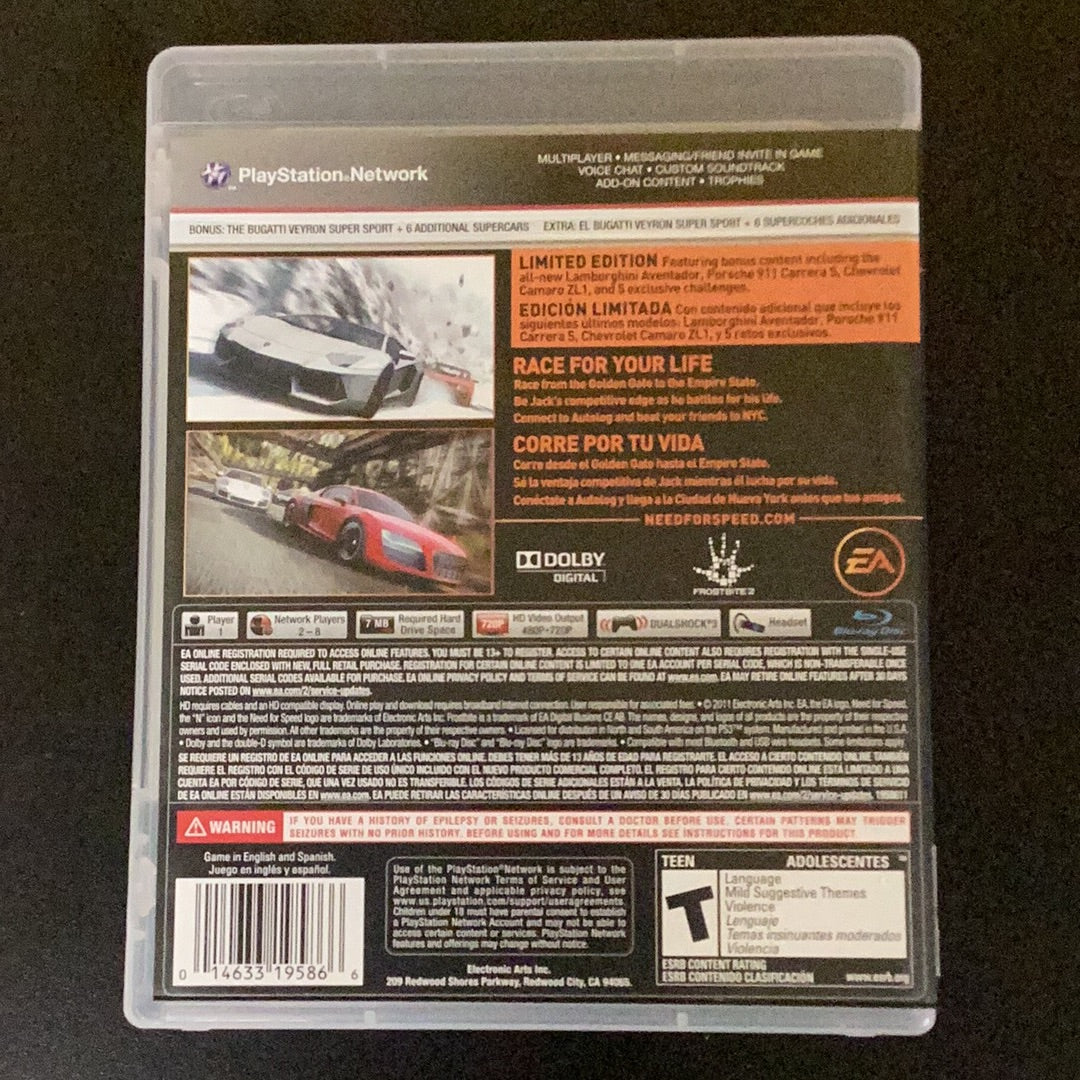 Need for Speed The Run - PS3 - Used