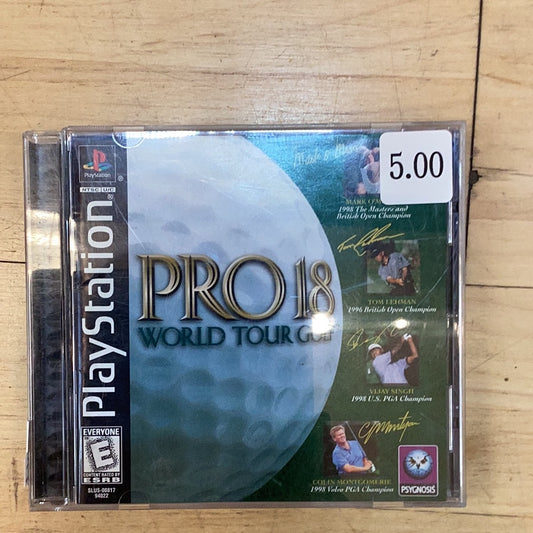 Pro 18 World Tour Golf - PS1 - Used