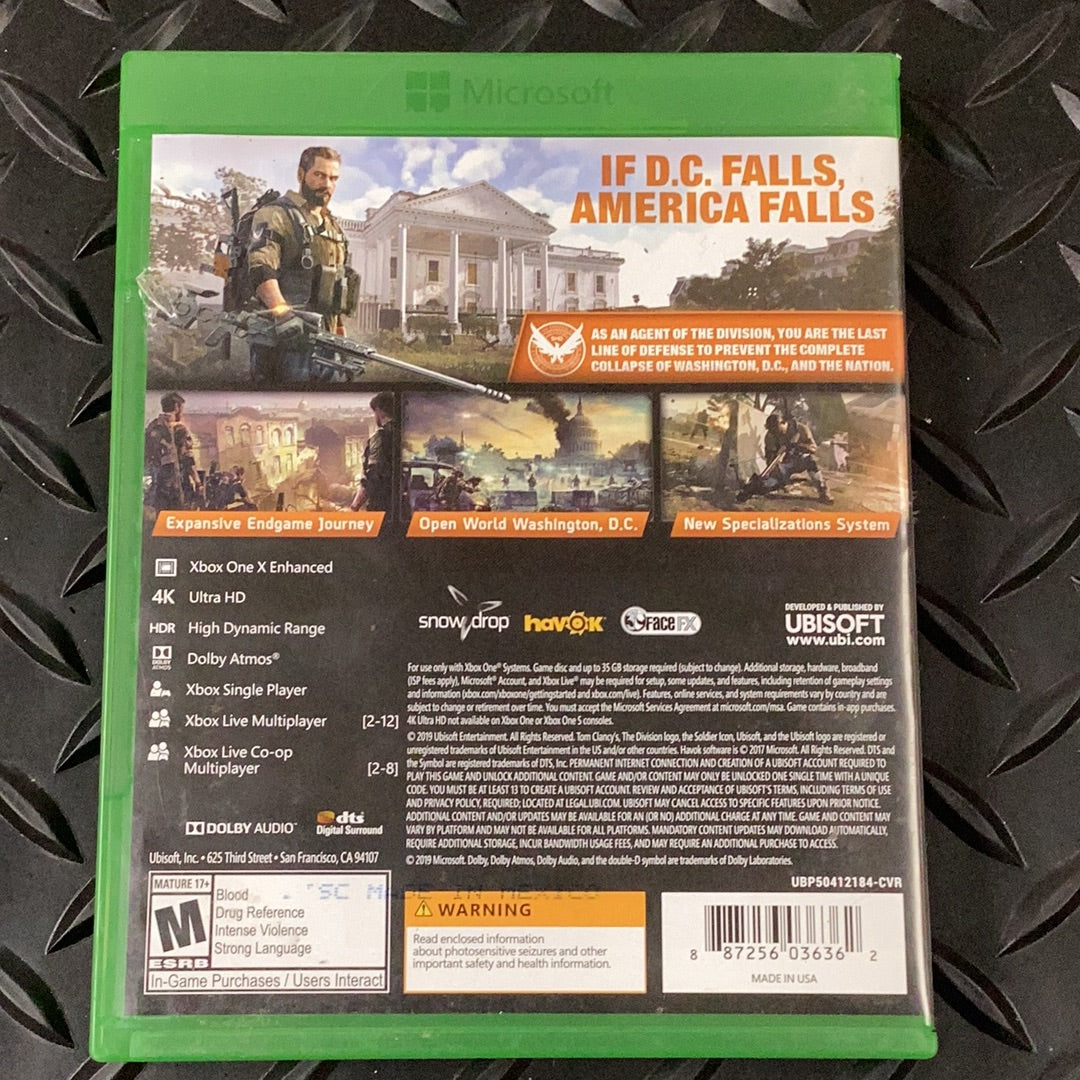 Tom Clancys The Division 2 - Xb1 - Used