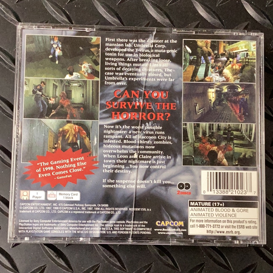 Resident Evil 2 - PS1 Game - Used