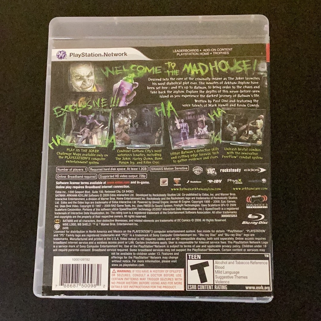 Batman Arkham Asylum - PS3 Game - Used