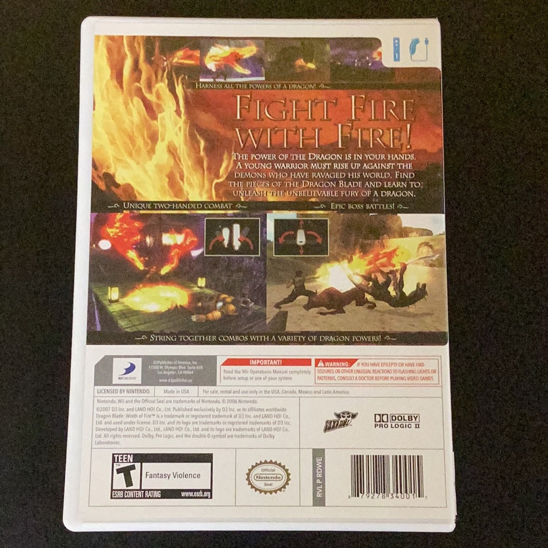 Dragon Blade Wrath of Fire - Wii - Used