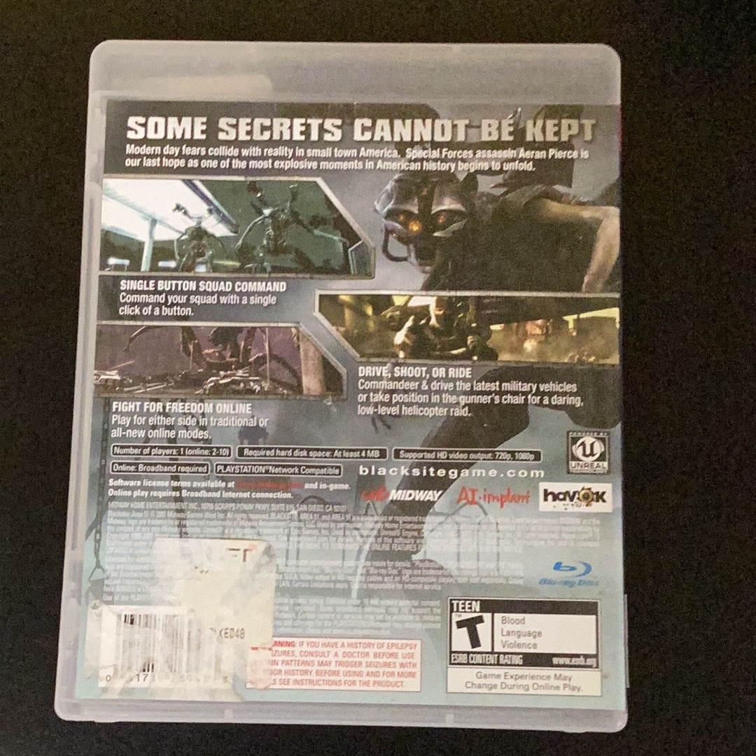 Blacksite Area 51 - PS3 Game - Used