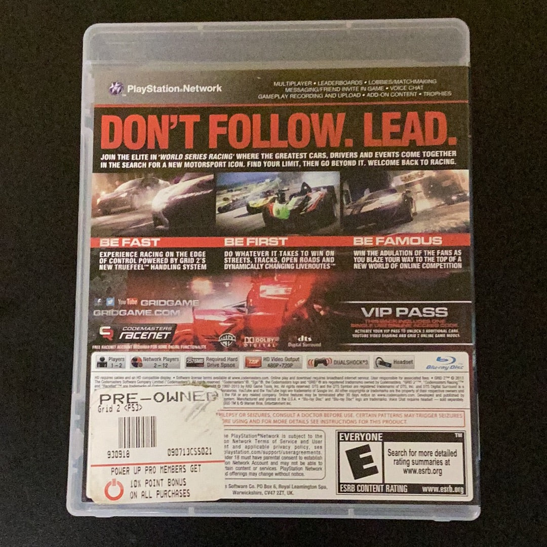 GRID 2 - PS3 Game - Used