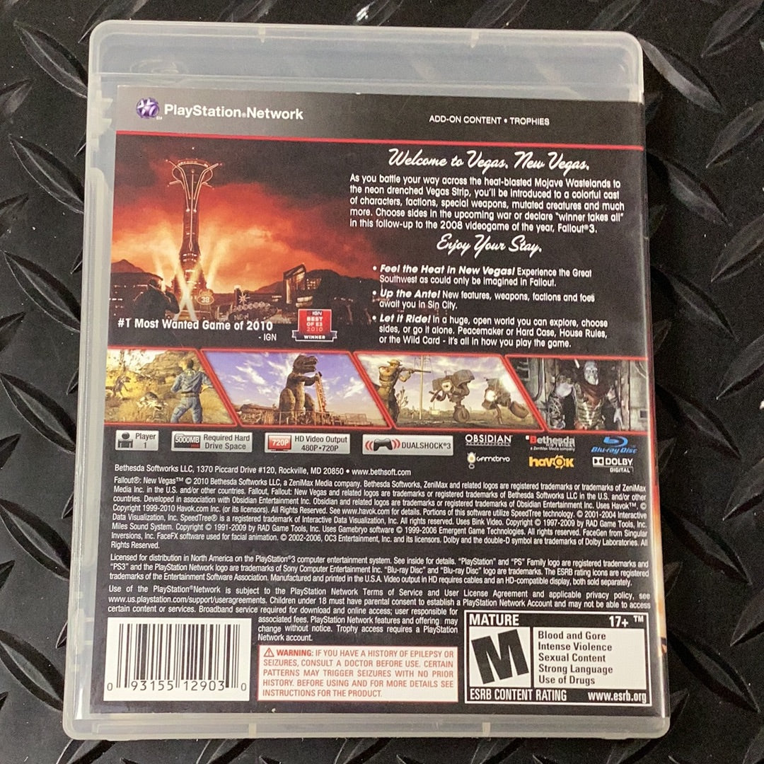 Fallout New Vegas - PS3 Game - Used