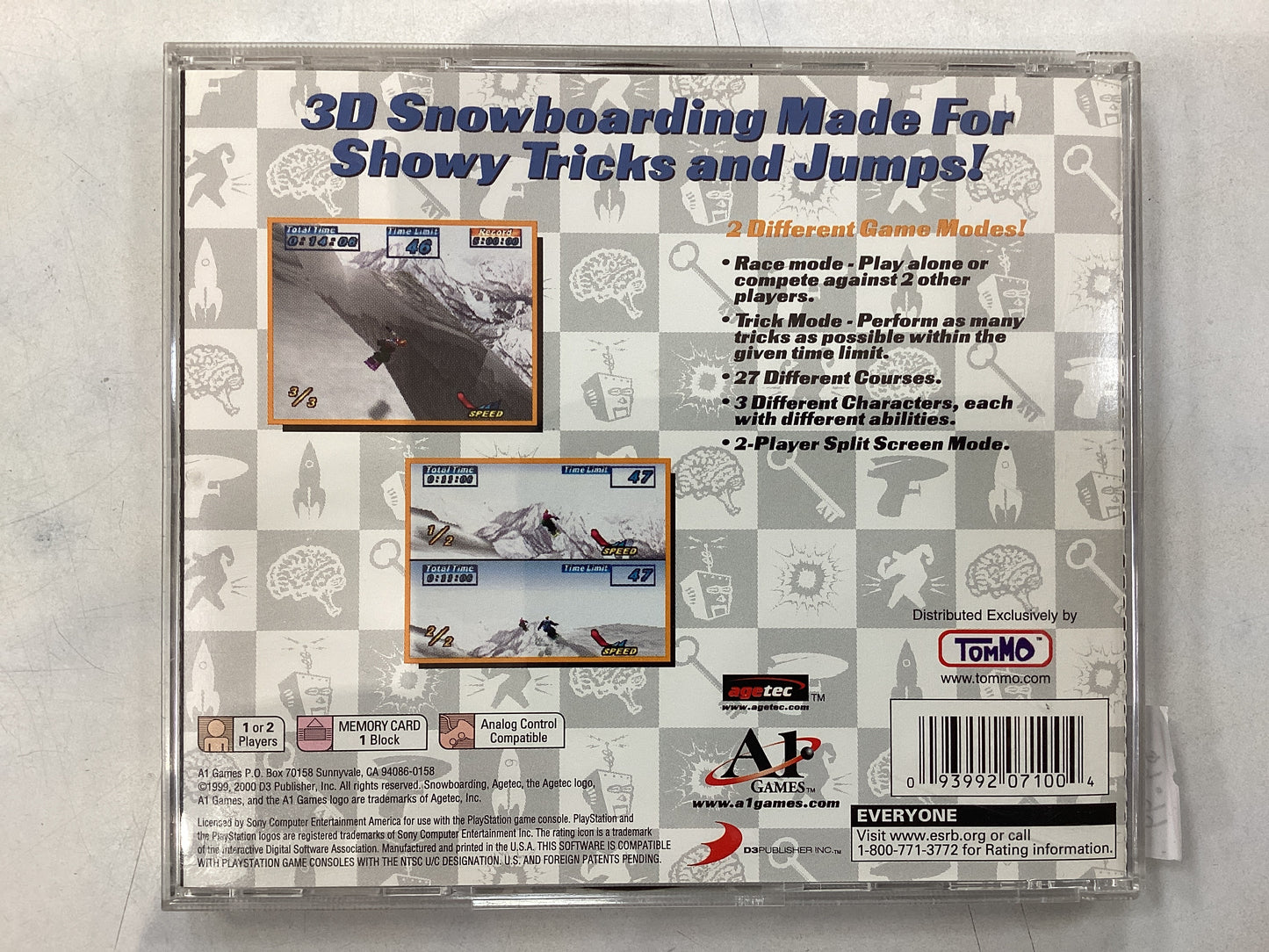 Snowboarding- PS1- Used