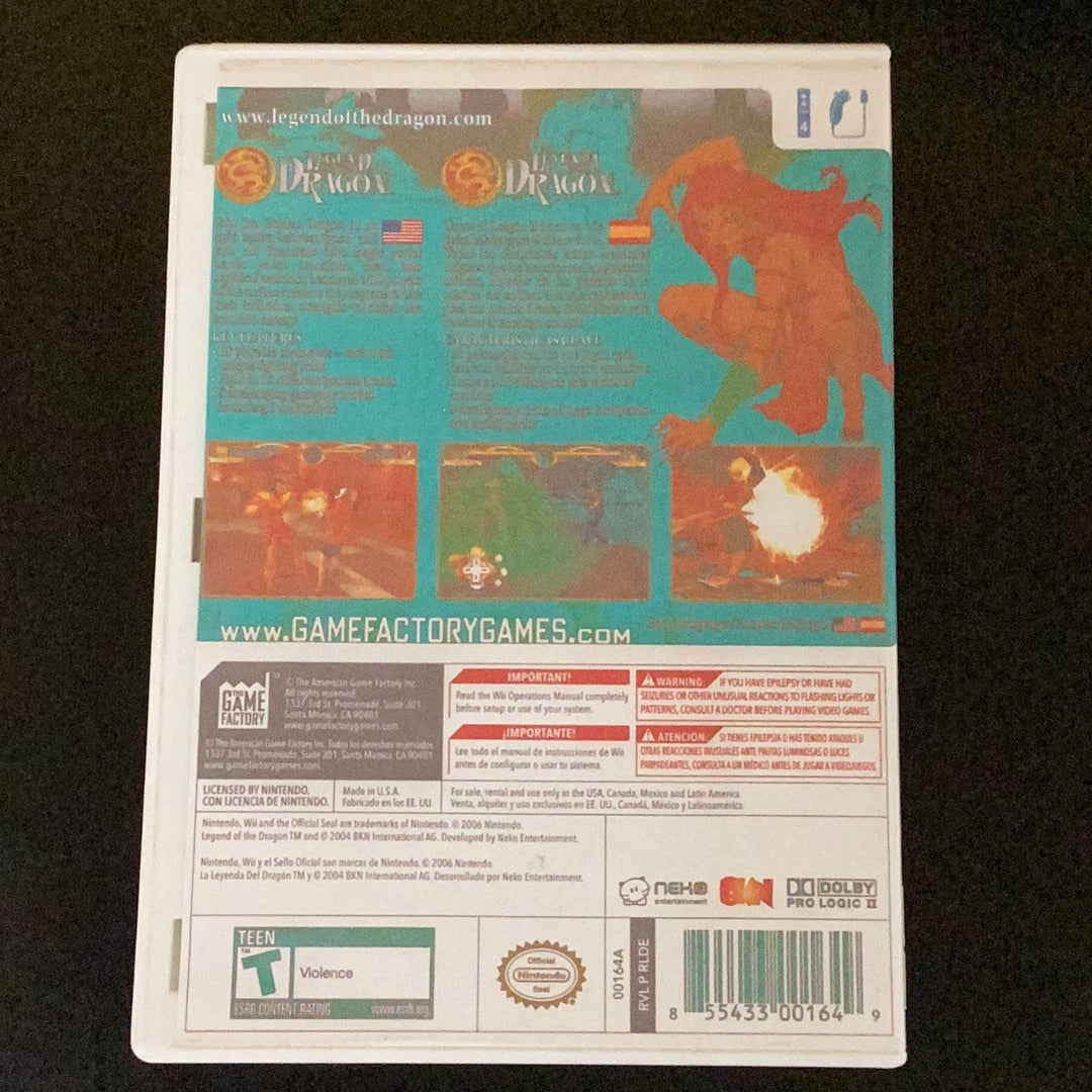 Legend of the Dragon - Wii - Used