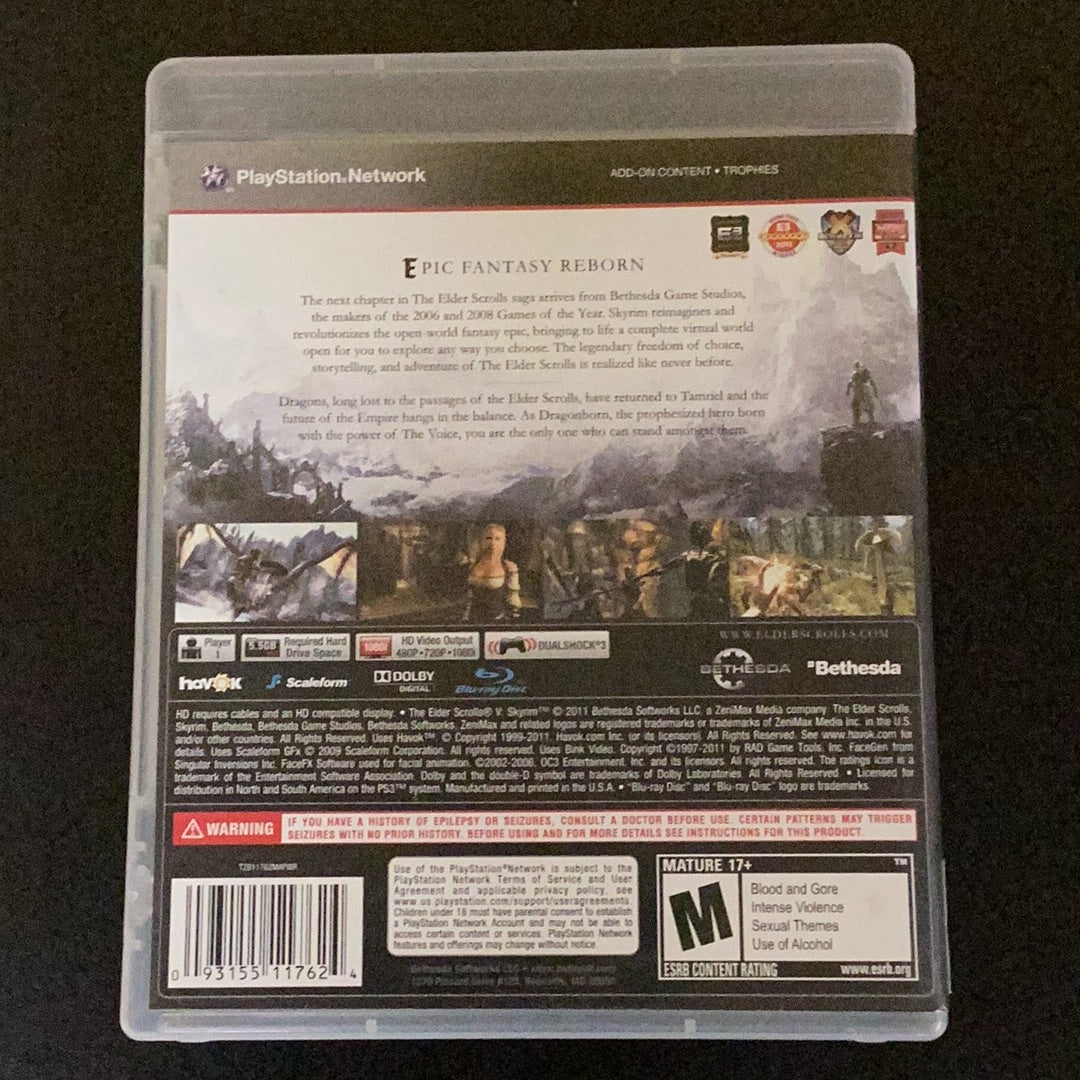 The Elder Scrolls V Skyrim - PS3 Game - Used