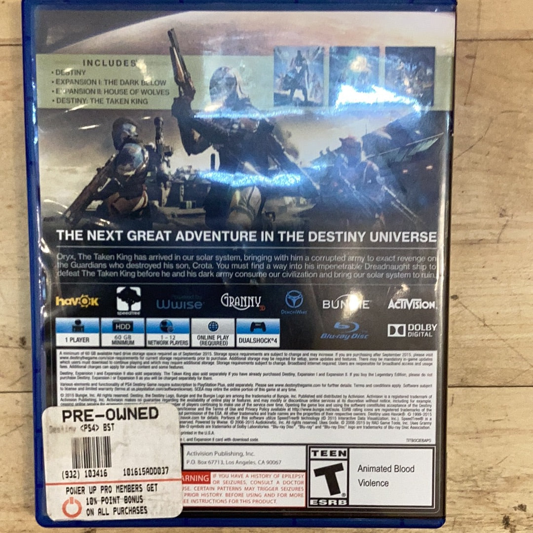 Destiny The Taken King - PS4 - Used