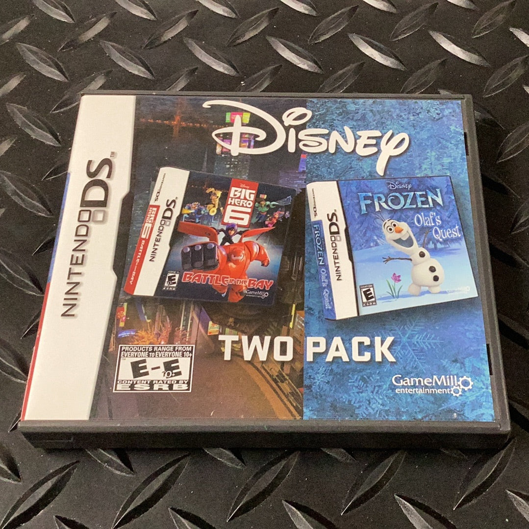 Disney Two Pack. Frozen Olaf Quest. Big Hero 6 Battle in the Bay - Nintendo DS - Used