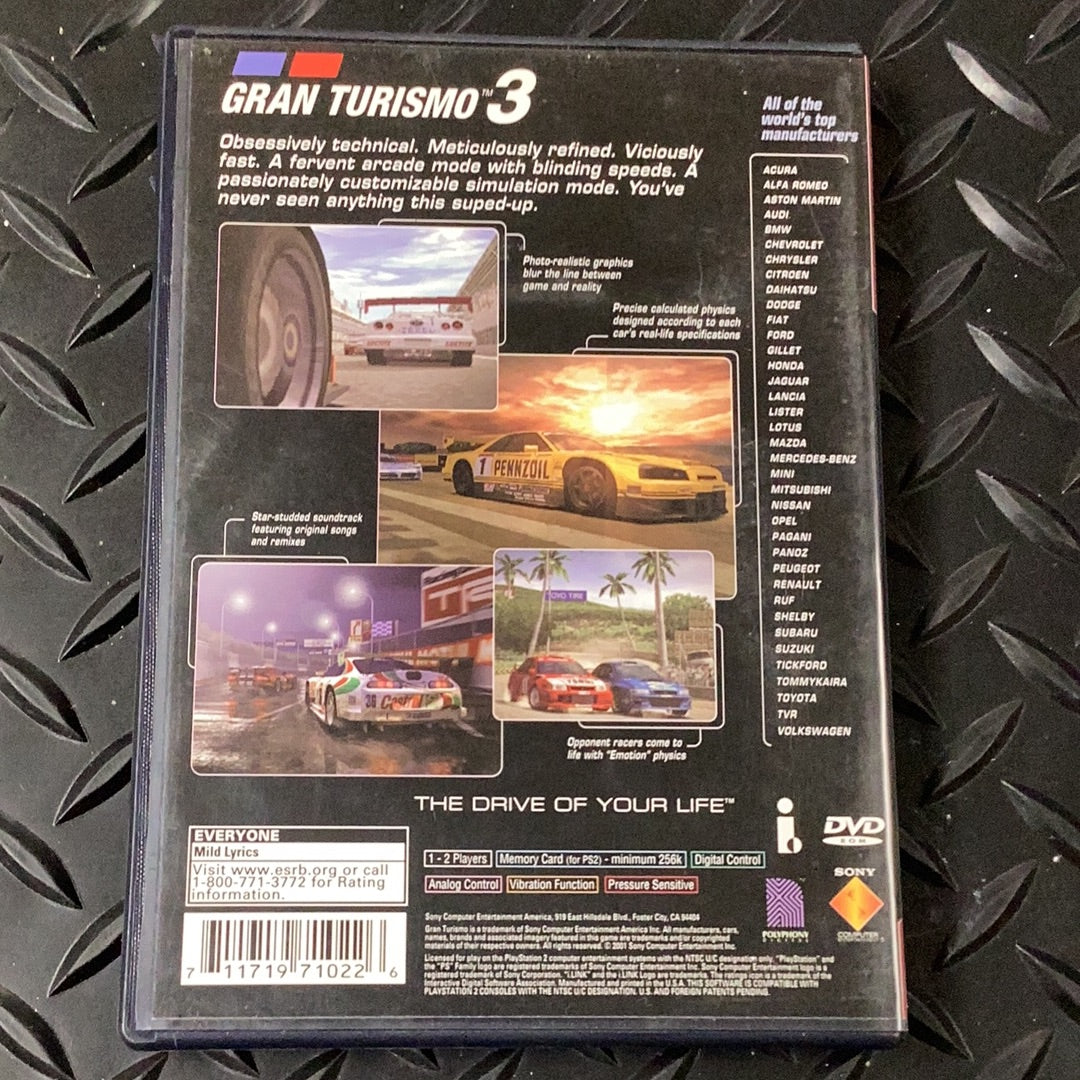 Gran Turismo 3 A spec (Greatest Hits) - PS2 Game - Used