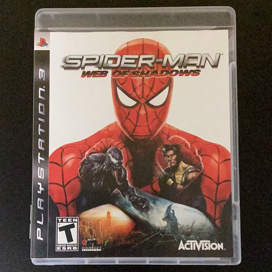 Spiderman Web of Shadows - PS3 Game- Used