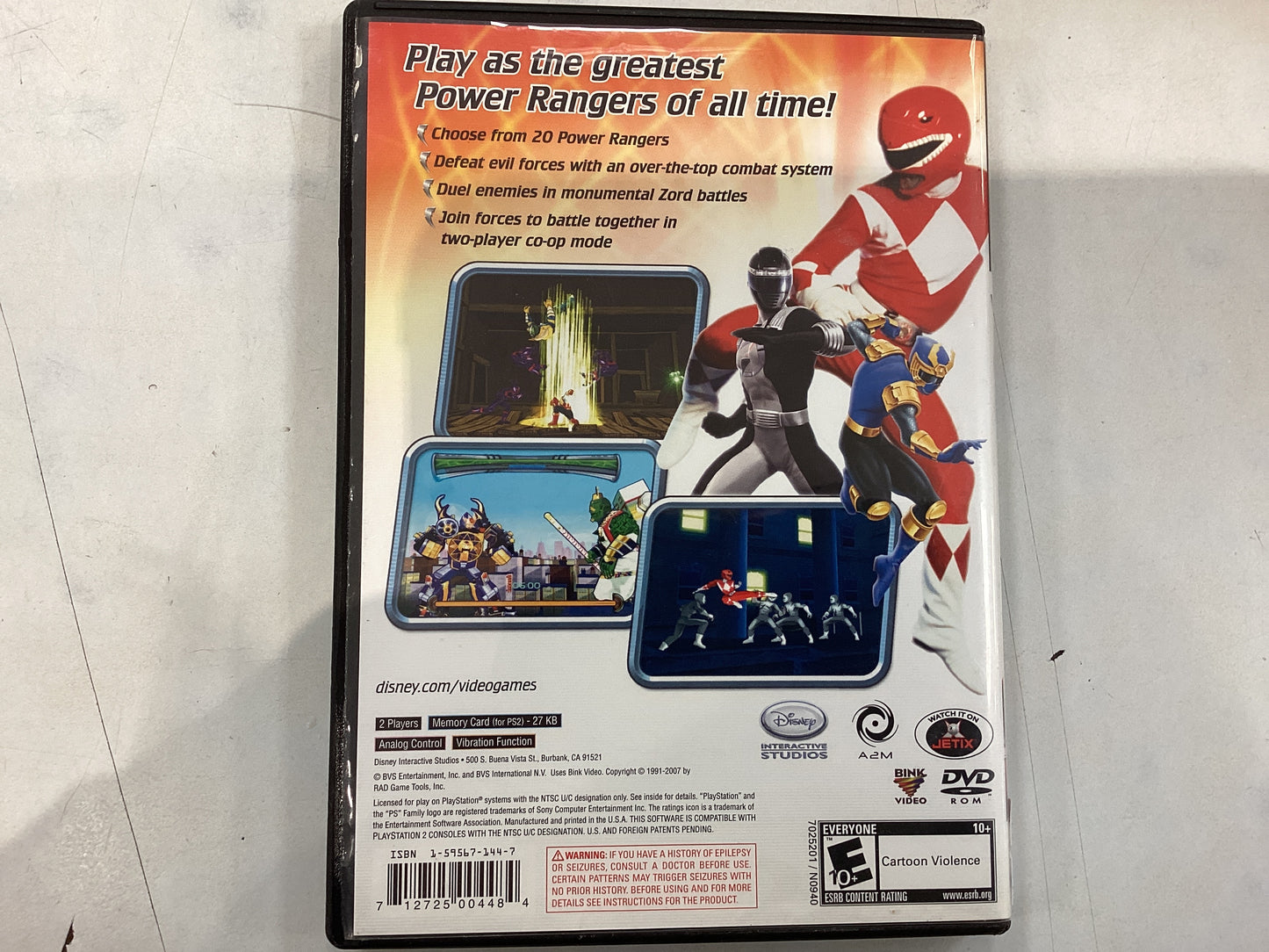 Power Rangers Super Legends -PS2- Used