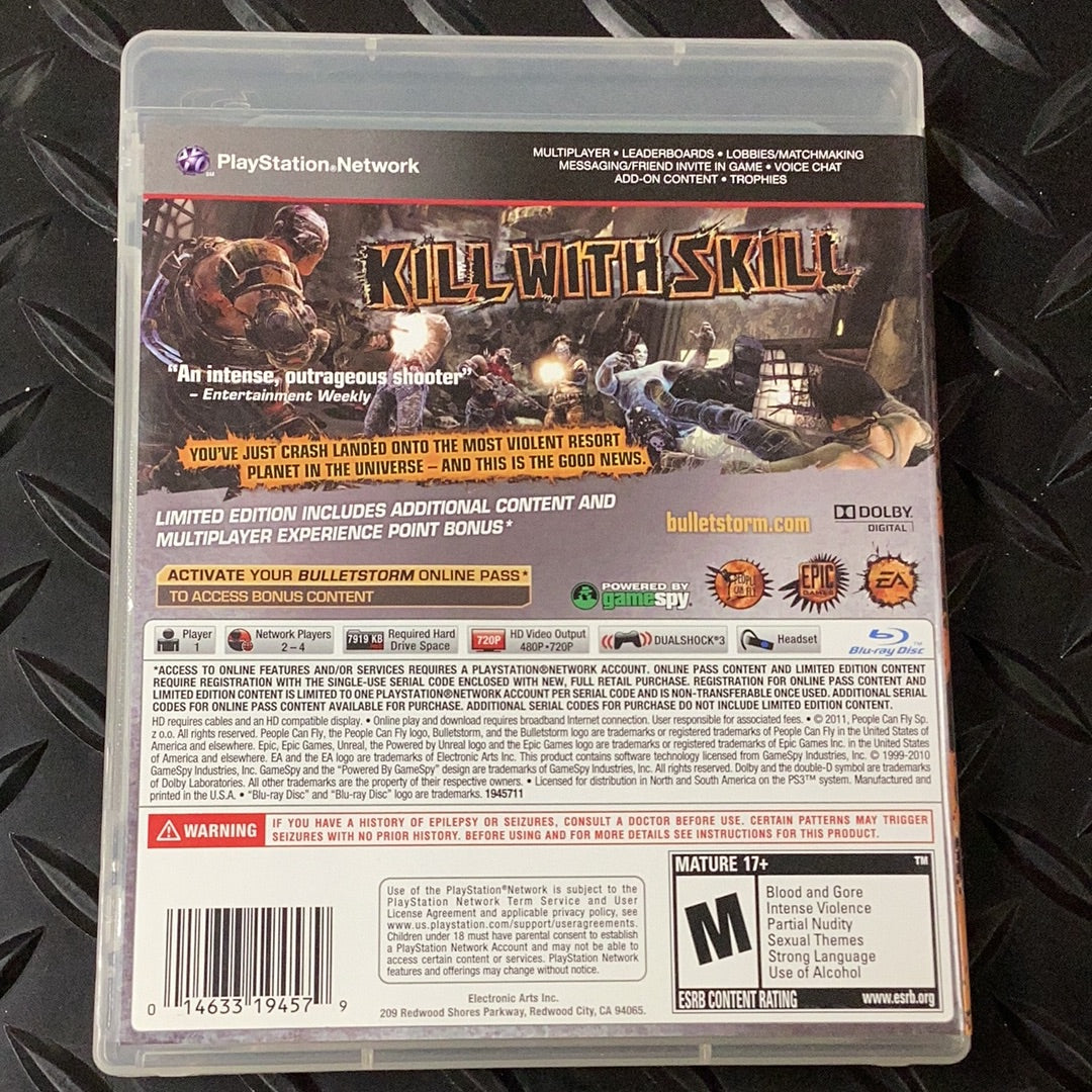 Bullet Storm Limited Edition - PS3 Game - Used