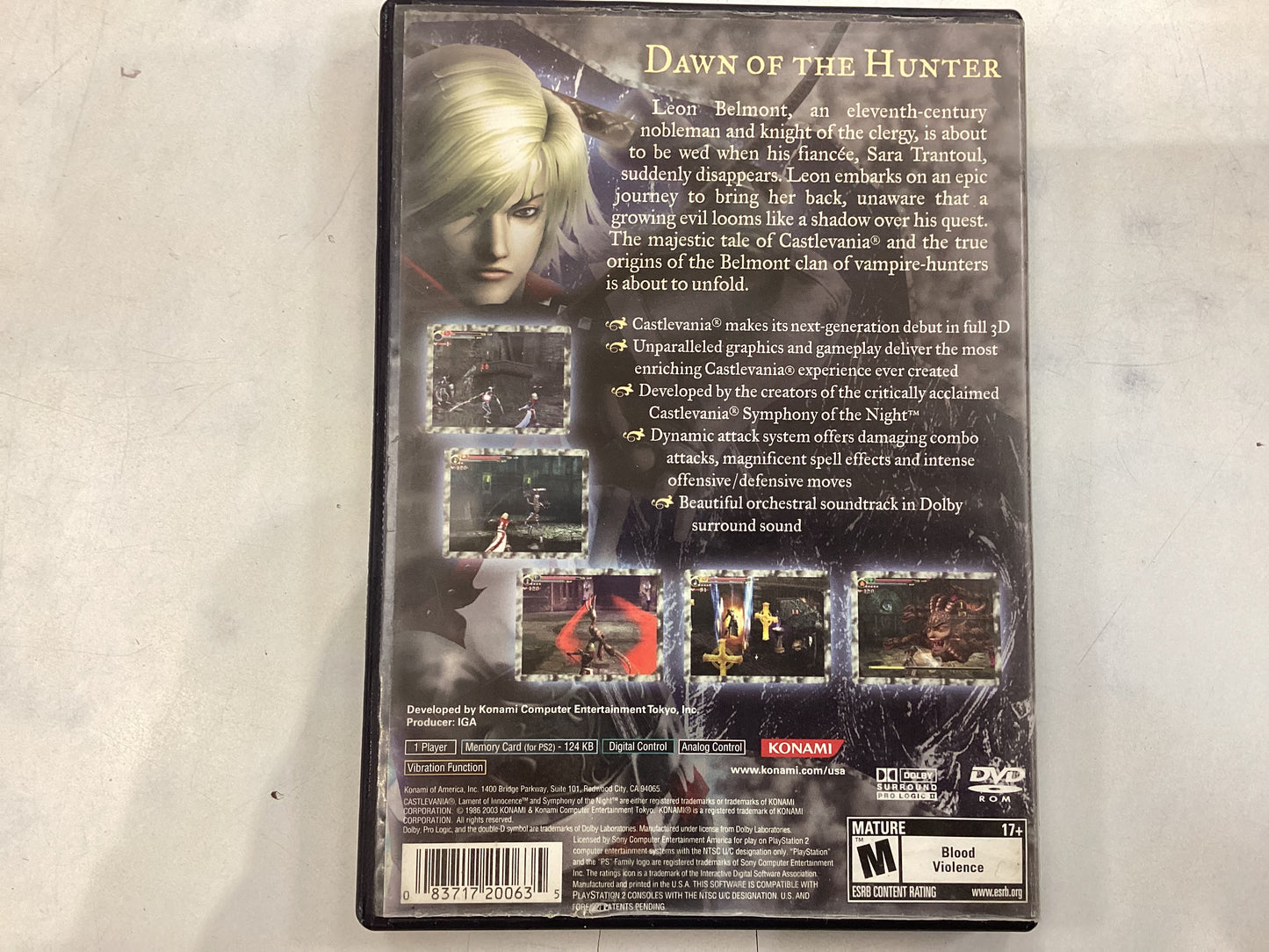 Castlevania; Lament of Innocence -PS2- Used