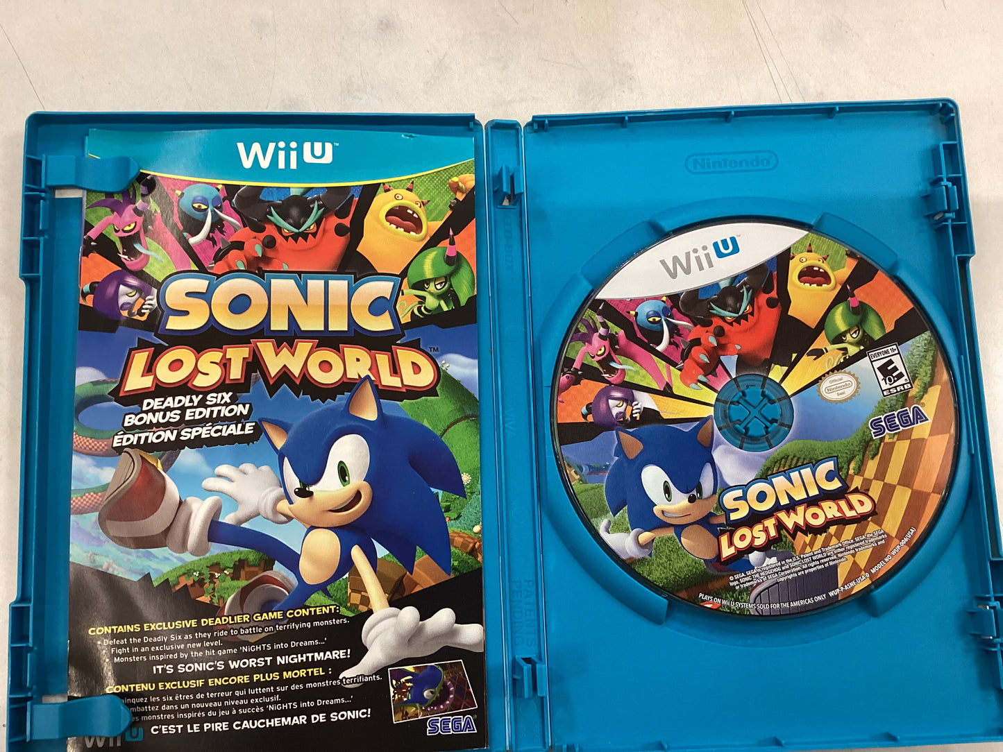 Sonic Lost World -Wii U- Used