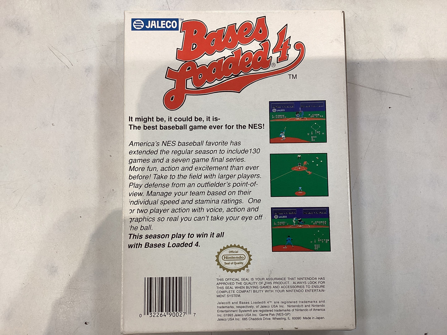 Bases Loaded 4 -NES- Used