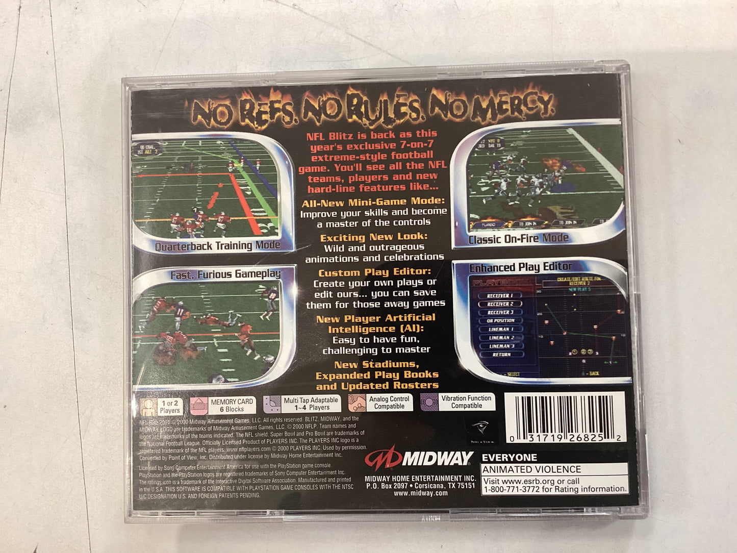 NFL Blitz 01 -PS1- Used