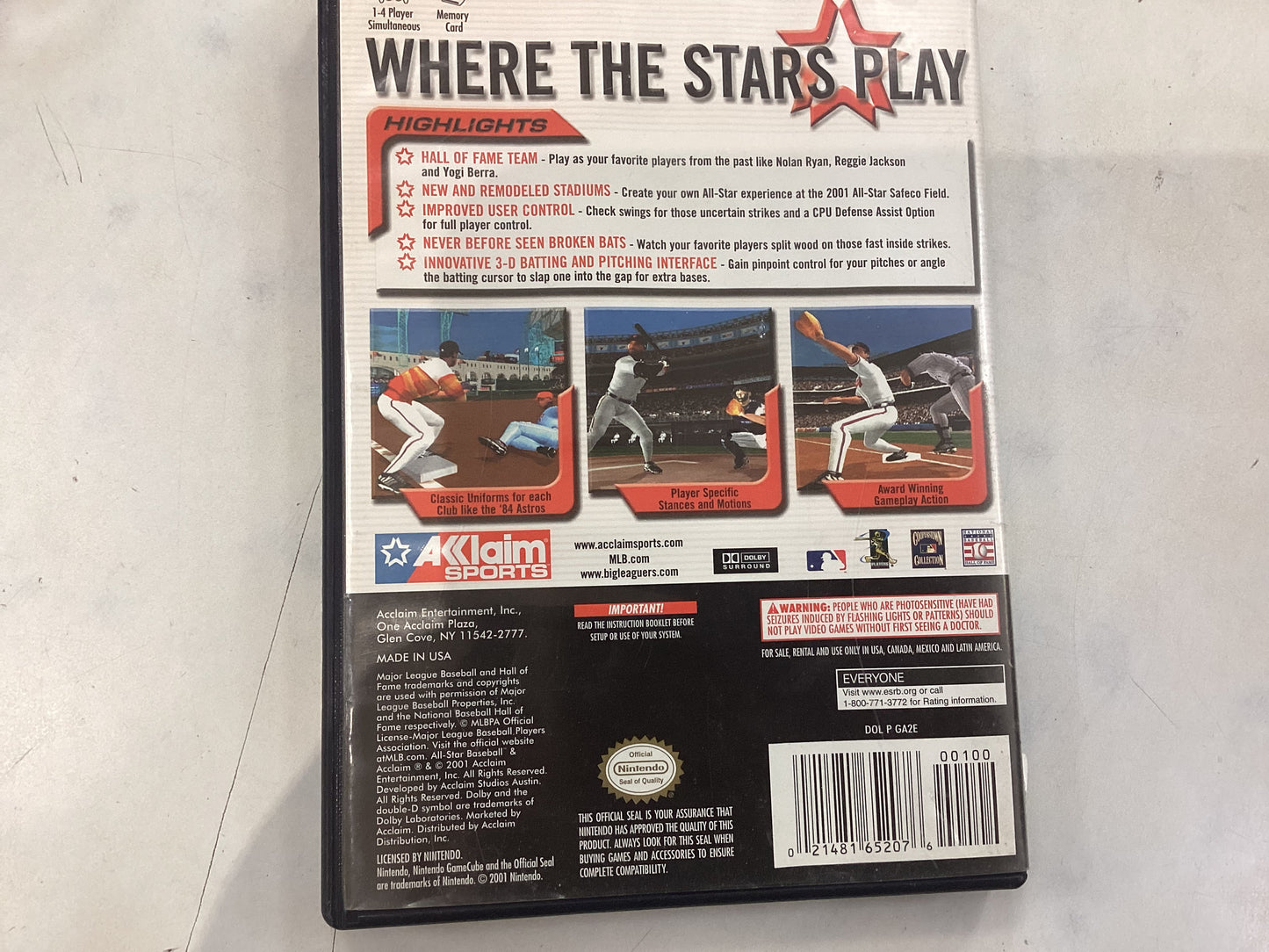 All-Star Baseball 02 -GAMECUBE- Used