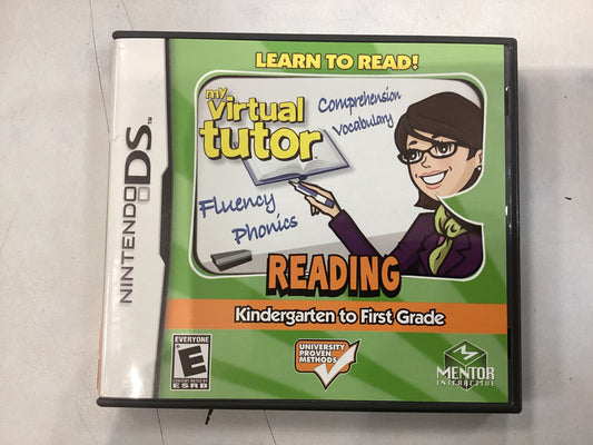 The Virtual Tutor; Reading Kindergarten-First Grade -DS- Used