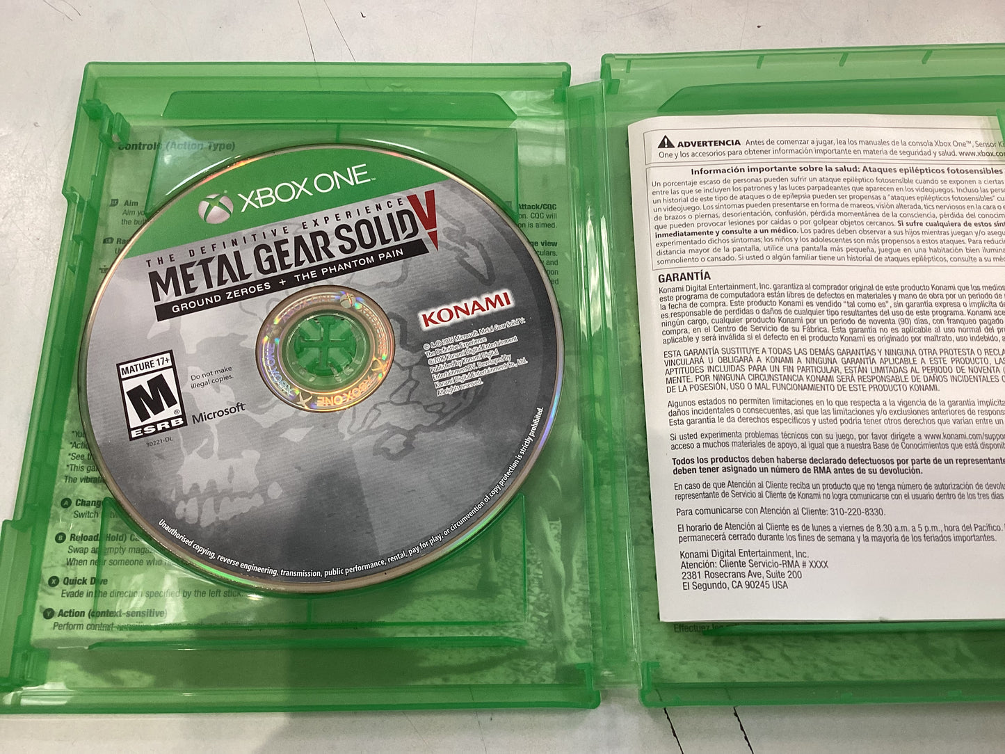 Metal Gear Solid V; The Definitive Experience -XB1- Used