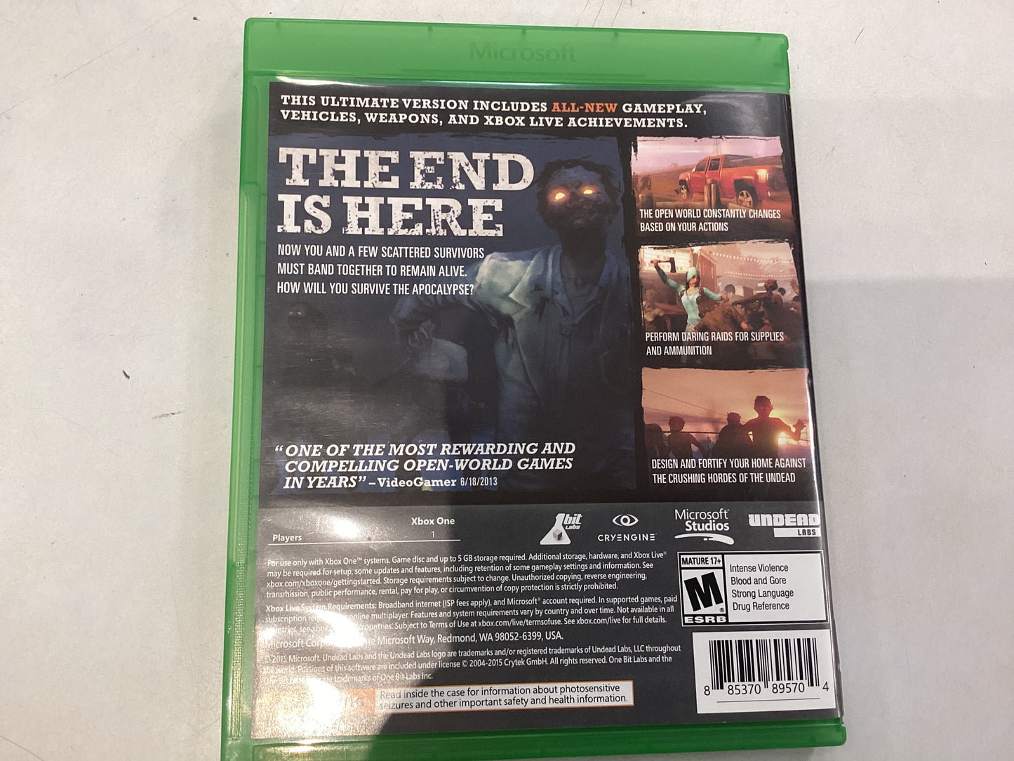 State of Decay; Year-One Survival Edition -XB1- Used