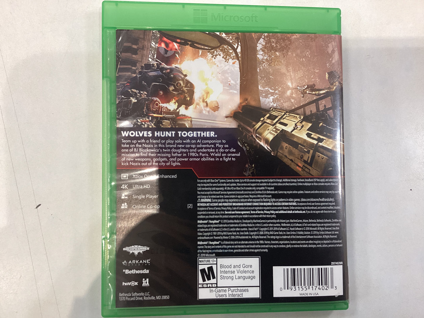 Wolfenstein; Youngblood -XB1- Used