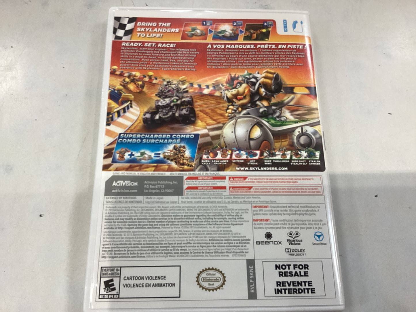 Skylanders Superchargers Racing -Wii- Used