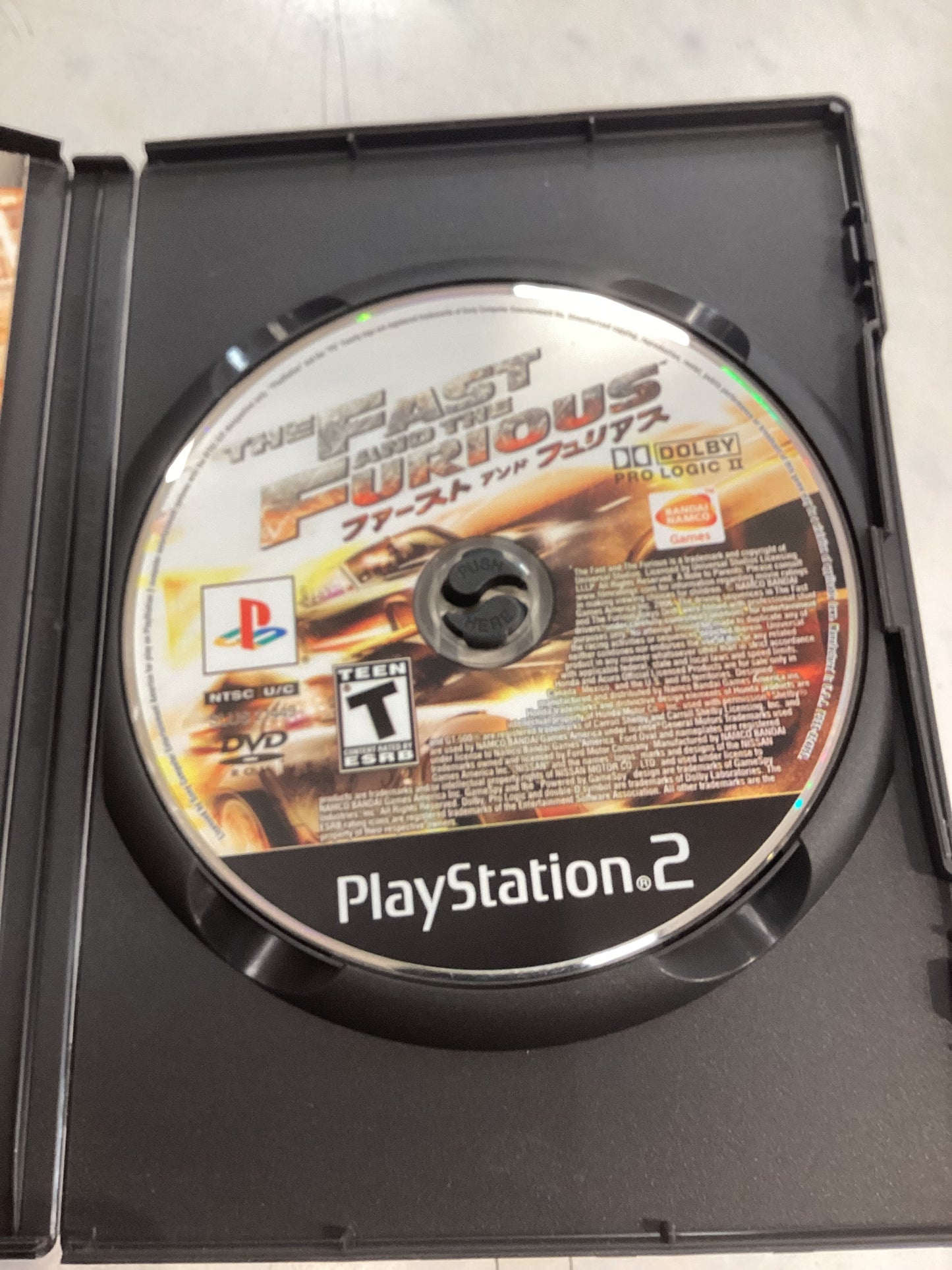 The Fast and The Furious -PS2- Used