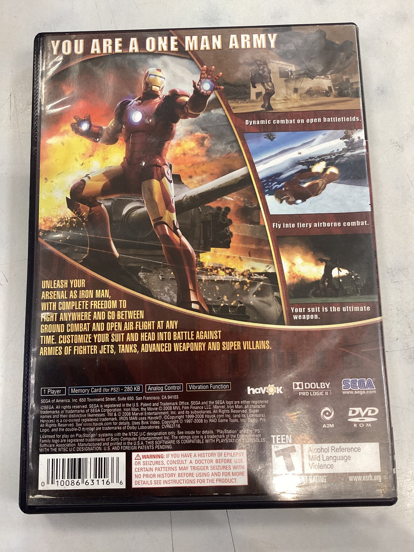 Iron Man -PS2- Used