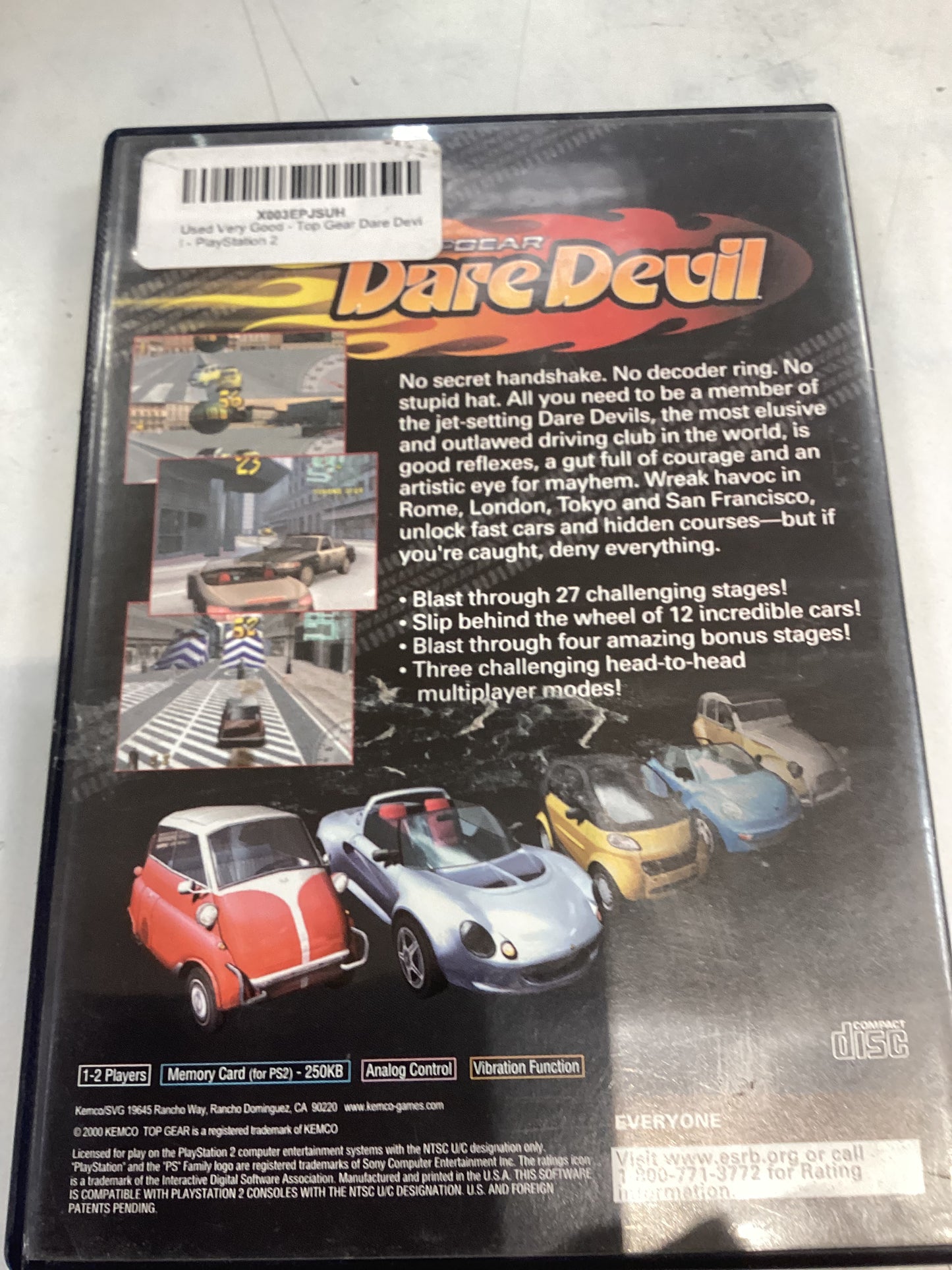 Top Gear Dare Devil -PS2- Used