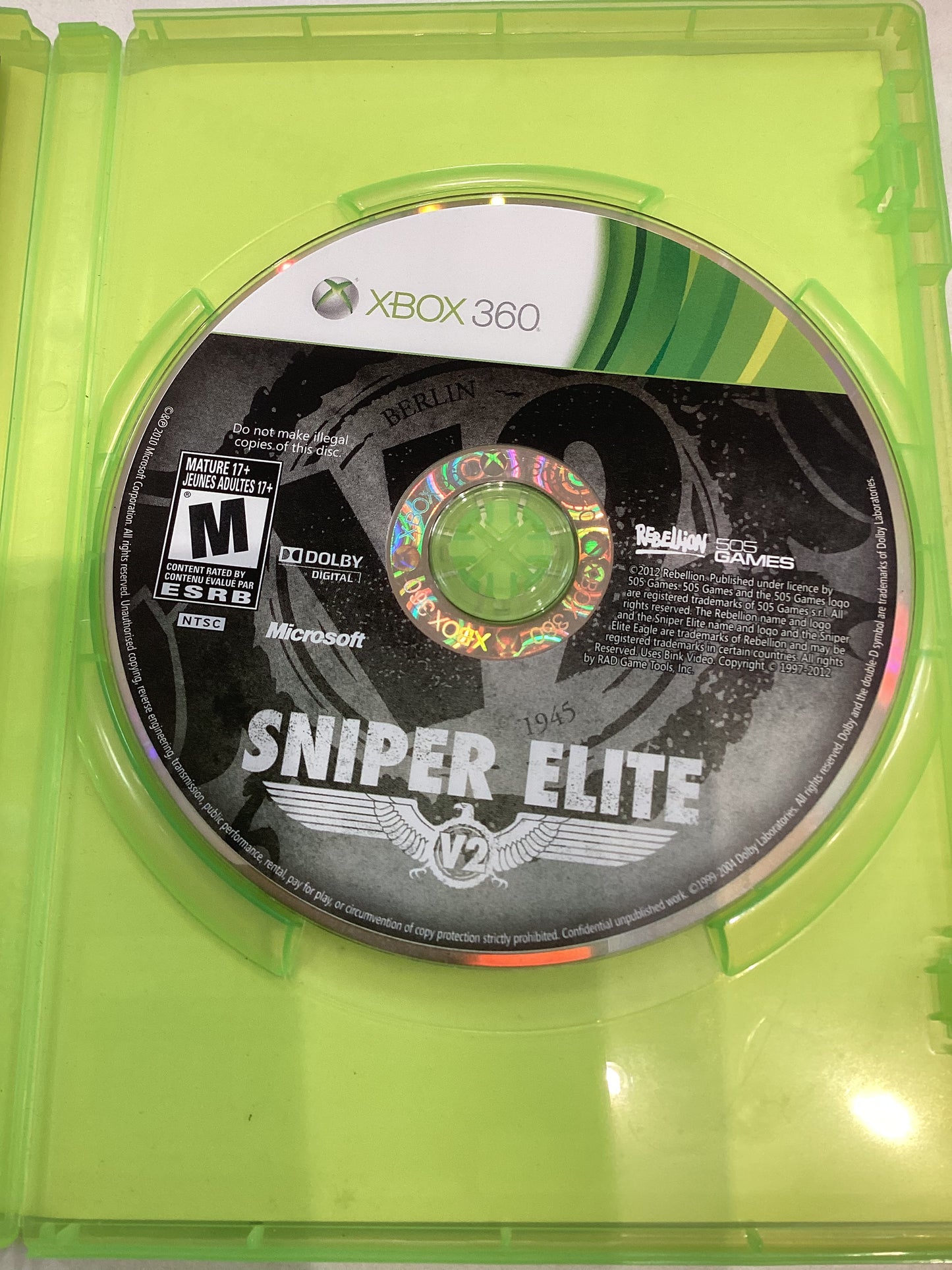 Sniper Elite V2 -XB360- Used