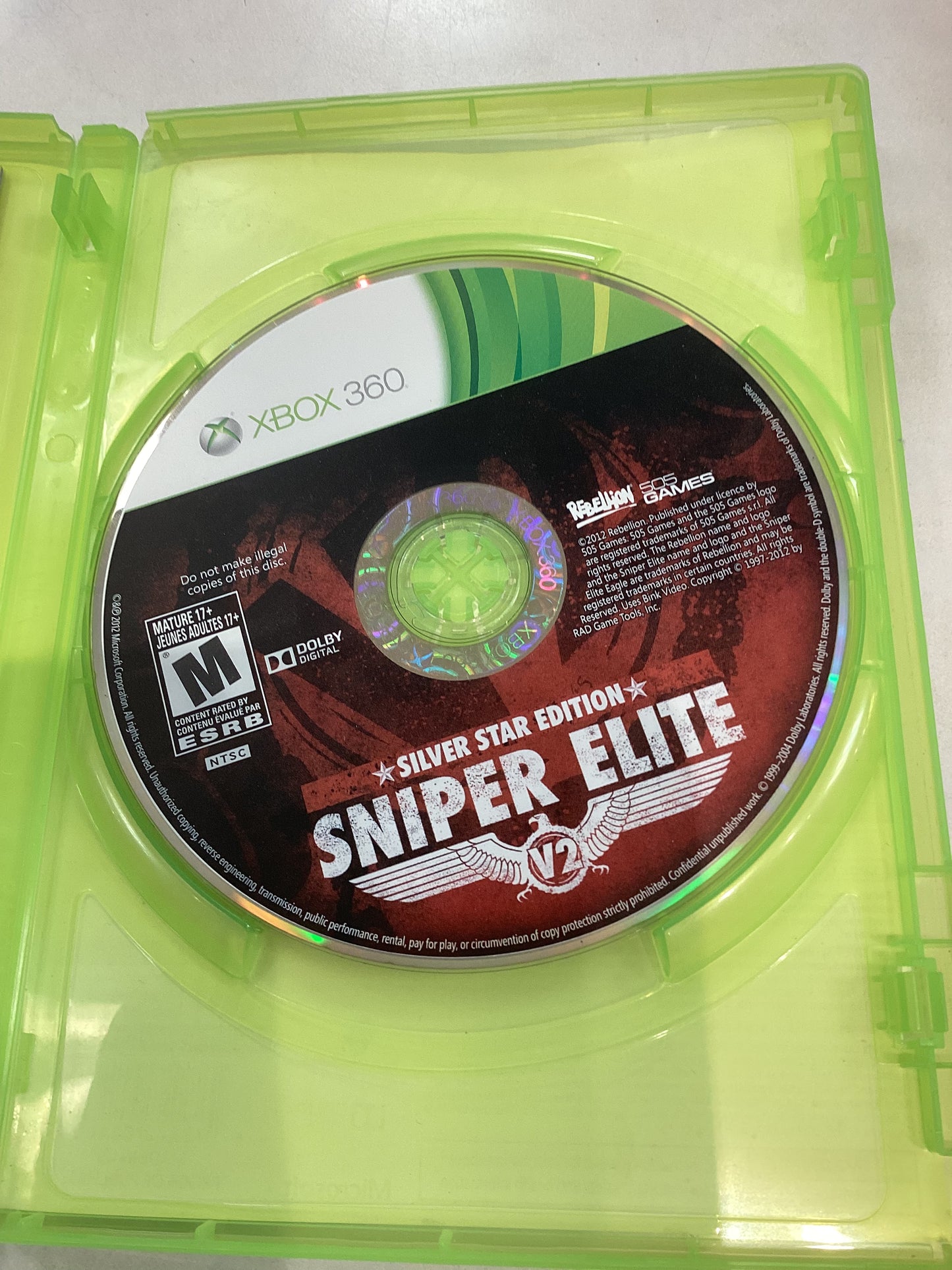 Sniper Elite V2 Silver Star Edition - XB360- Used