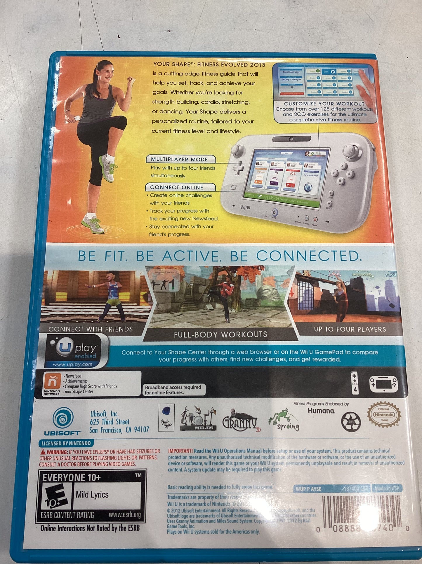 Your Shape Fitness Evolved 2013 -Wii U- Used