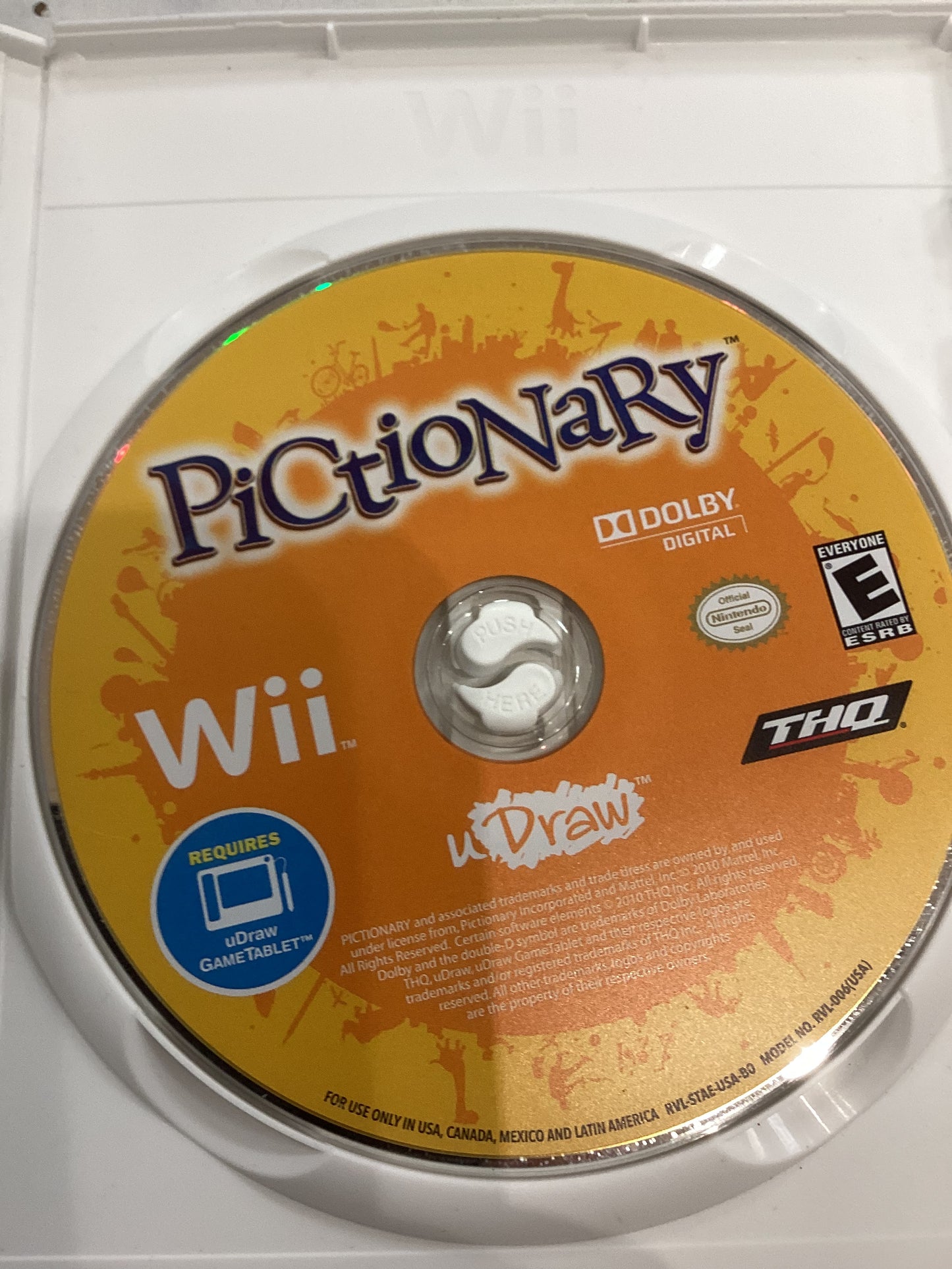 U Draw Pictionary -Wii- Used