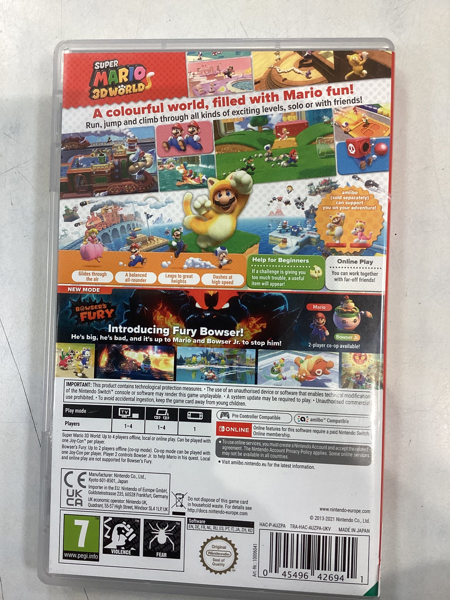 Super Mario 3D World + Bowser’s Fury -SWITCH- Used