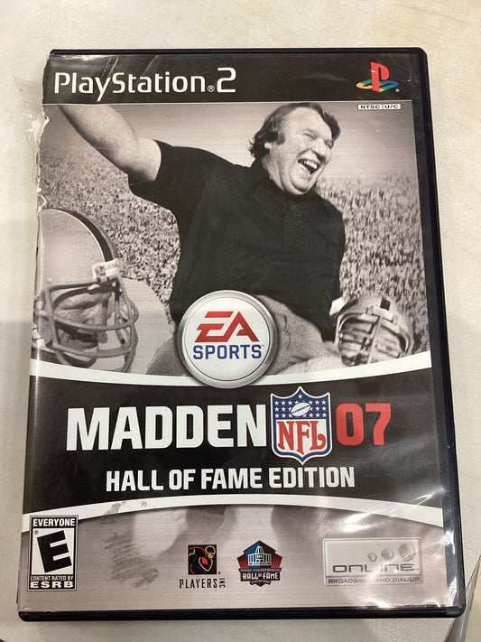 Madden 07 Hall of Fame Edition -PS2- Used