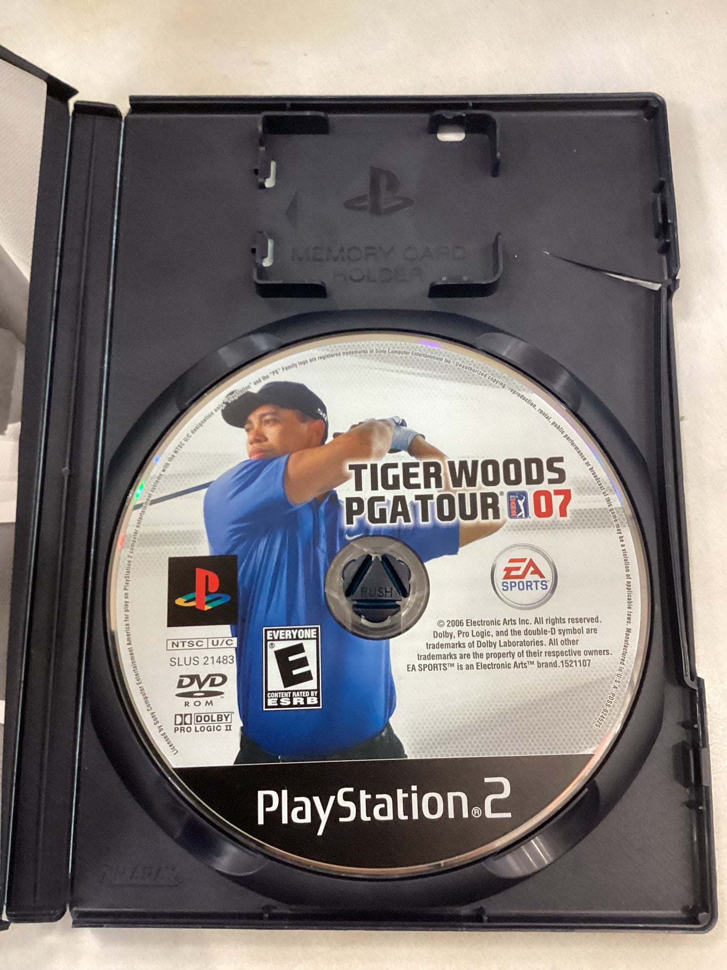 Tiger Woods PGA Tour 07 -PS2- Used