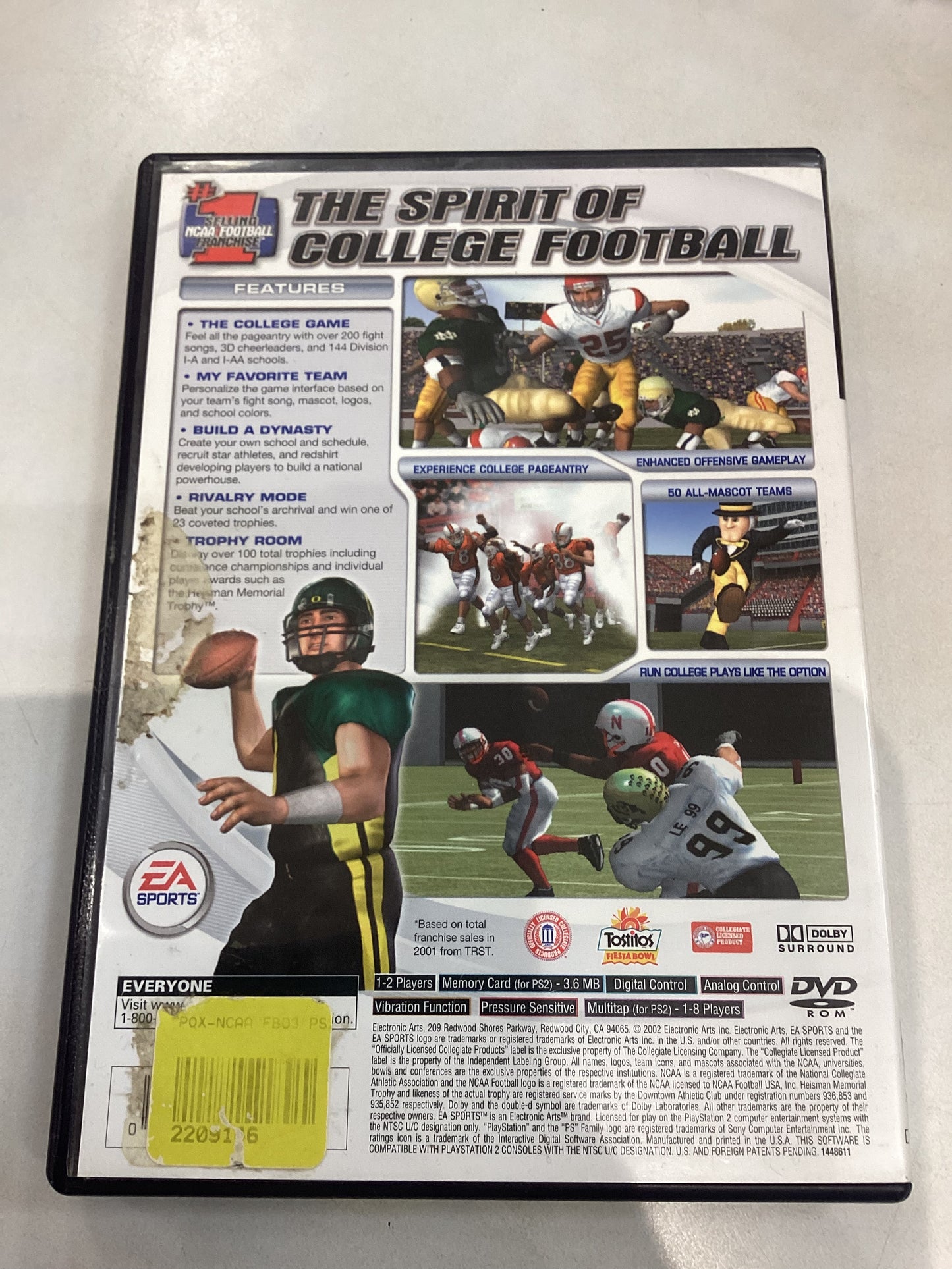 NCAA Football 03-PS2- Used