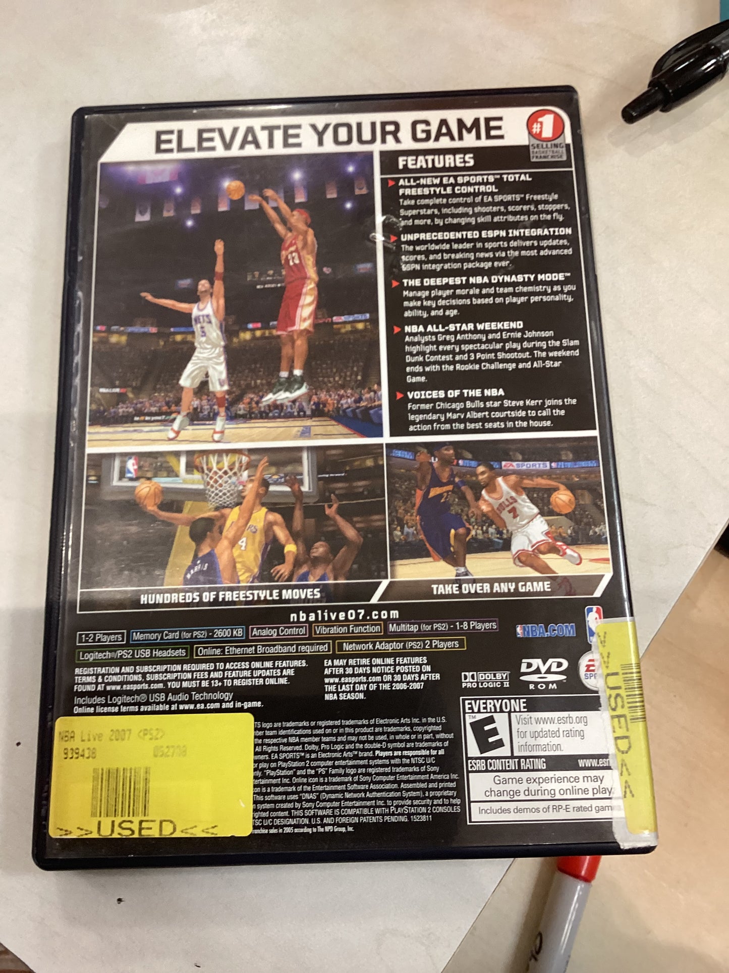 NBA Live 07 -PS2- Used