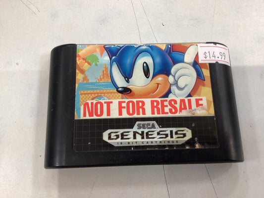 Sonic The Hedgehog (Not for Resale) -GENESIS- Used