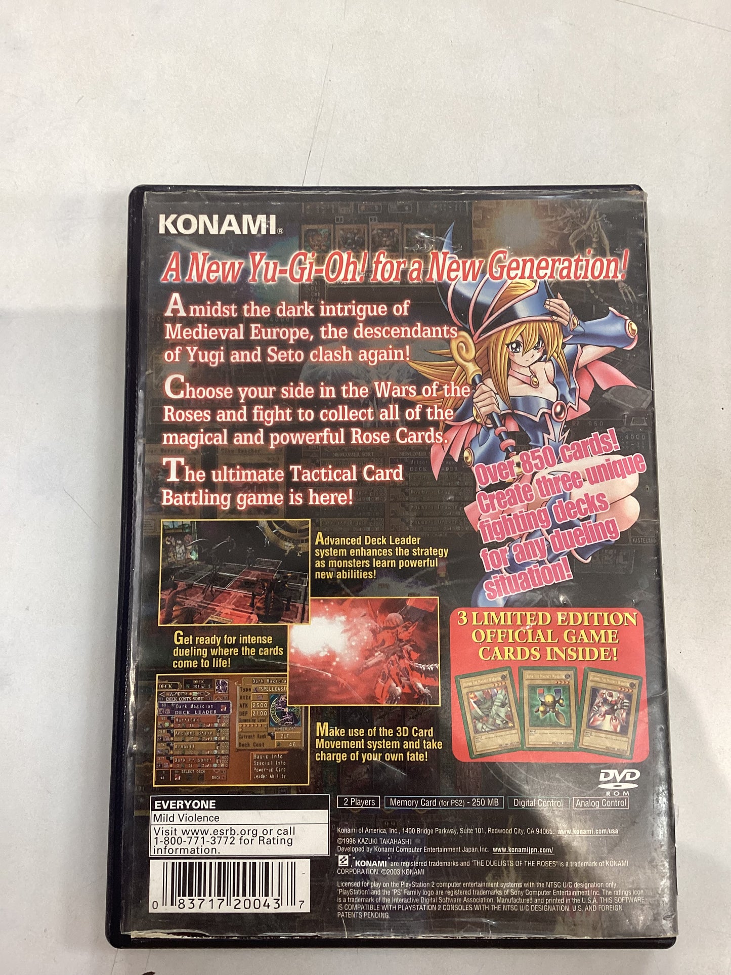 Yu-Gi-Oh! The Duelists of The Roses -PS2- Used