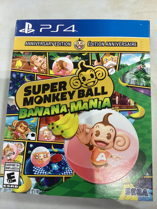 Super Monkey Ball Banana Mania (Anniversary Edition) -PS4- Used