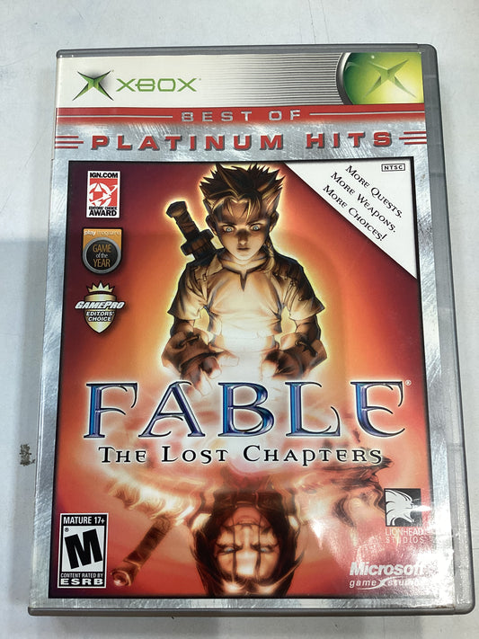 Fable The Lost Chapters (Platinum Hits) -XBX- Used